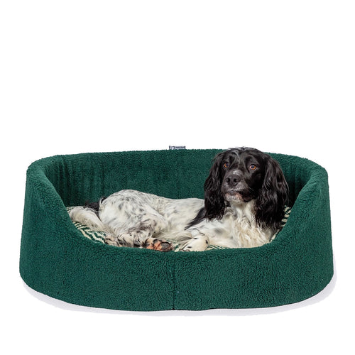 Danish Design Fleece Green Herringbone Slumber Bed
