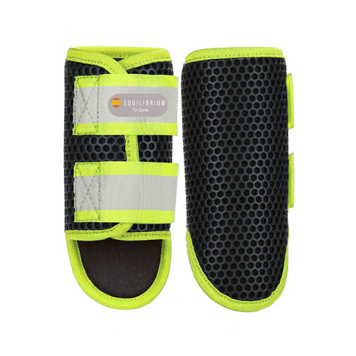 Equilibrium Tri-zone Brushing Boots Black/fluorescent Yellow