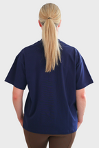 Tessa Oversized Tee - Navy