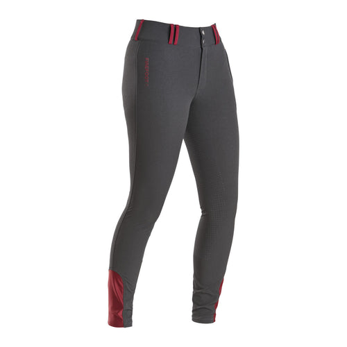 Firefoot Emley Four Way Stretch Breeches Ladies Grey/merlot