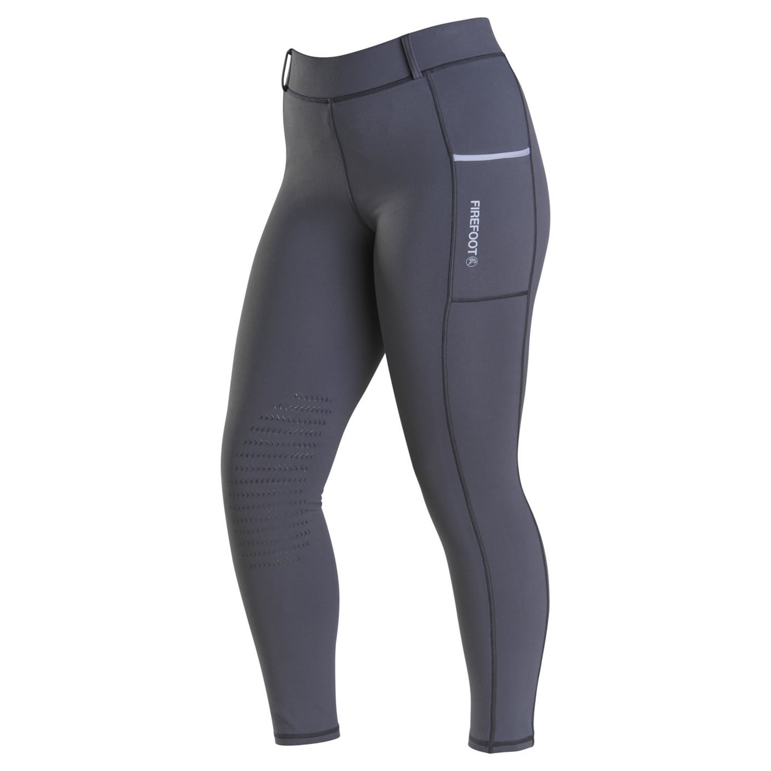 Firefoot Thirsk Fleece Lined Breeches Ladies Charcoal/blue