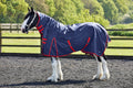 Firefoot Turnout Rug Fixed Neck 100g Navy/red