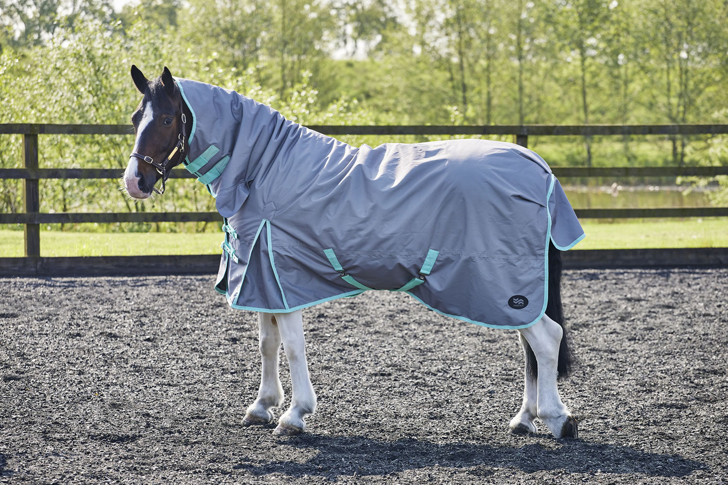 Firefoot Turnout Rug Fixed Neck 200g Grey/sage