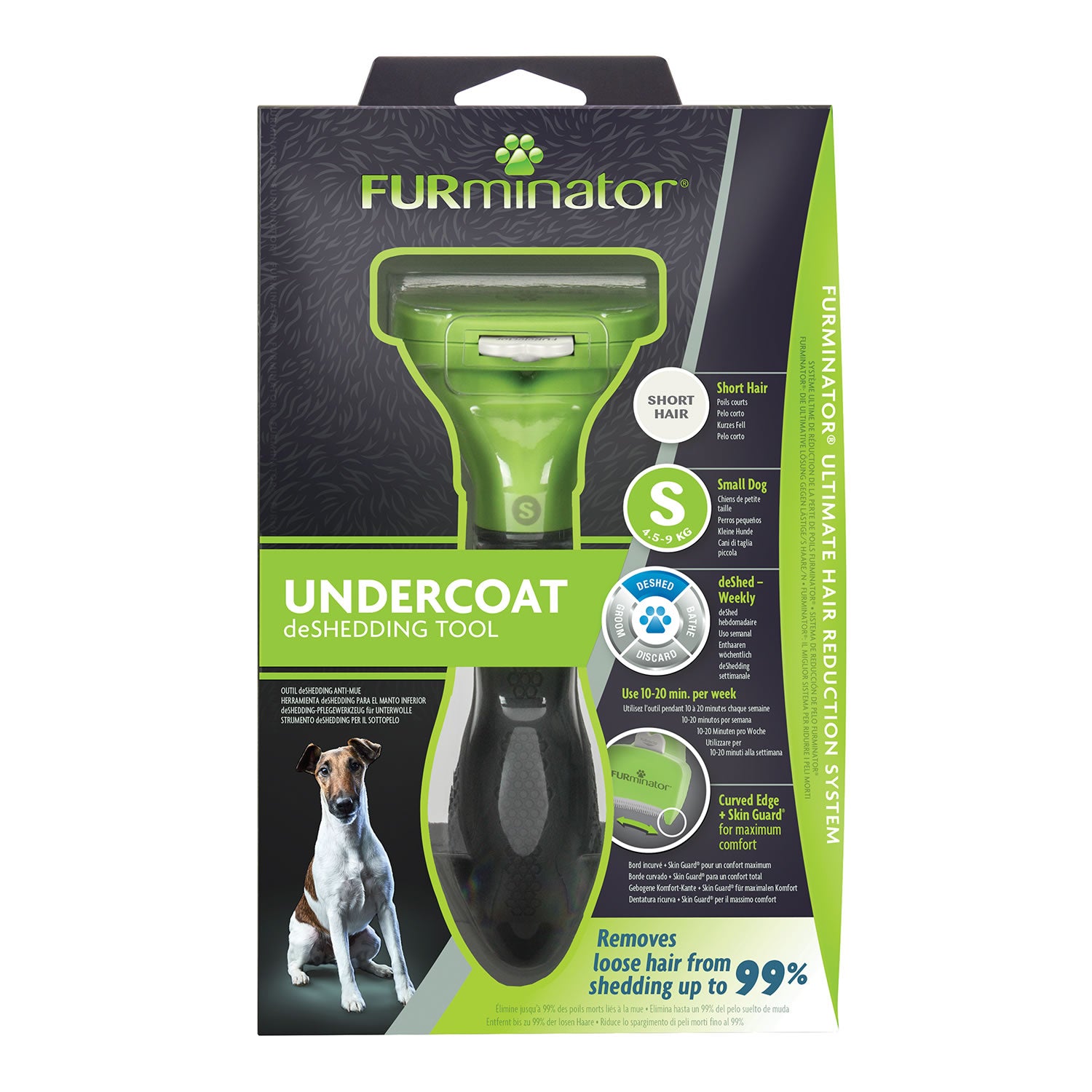 Furminator Undercoat Deshedding Tool for Short Hair Dog