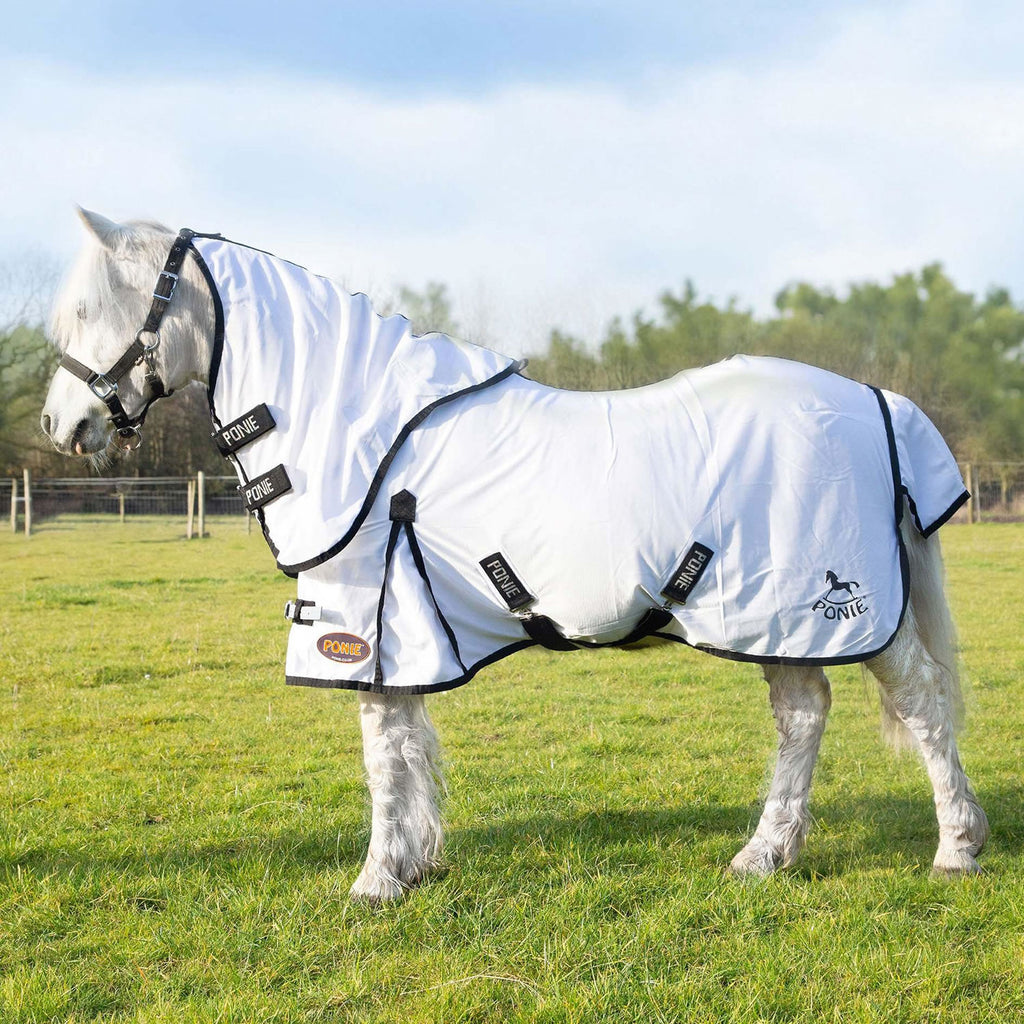 Gallop Ponie Dual 5-point Fly Rug/neck Set White