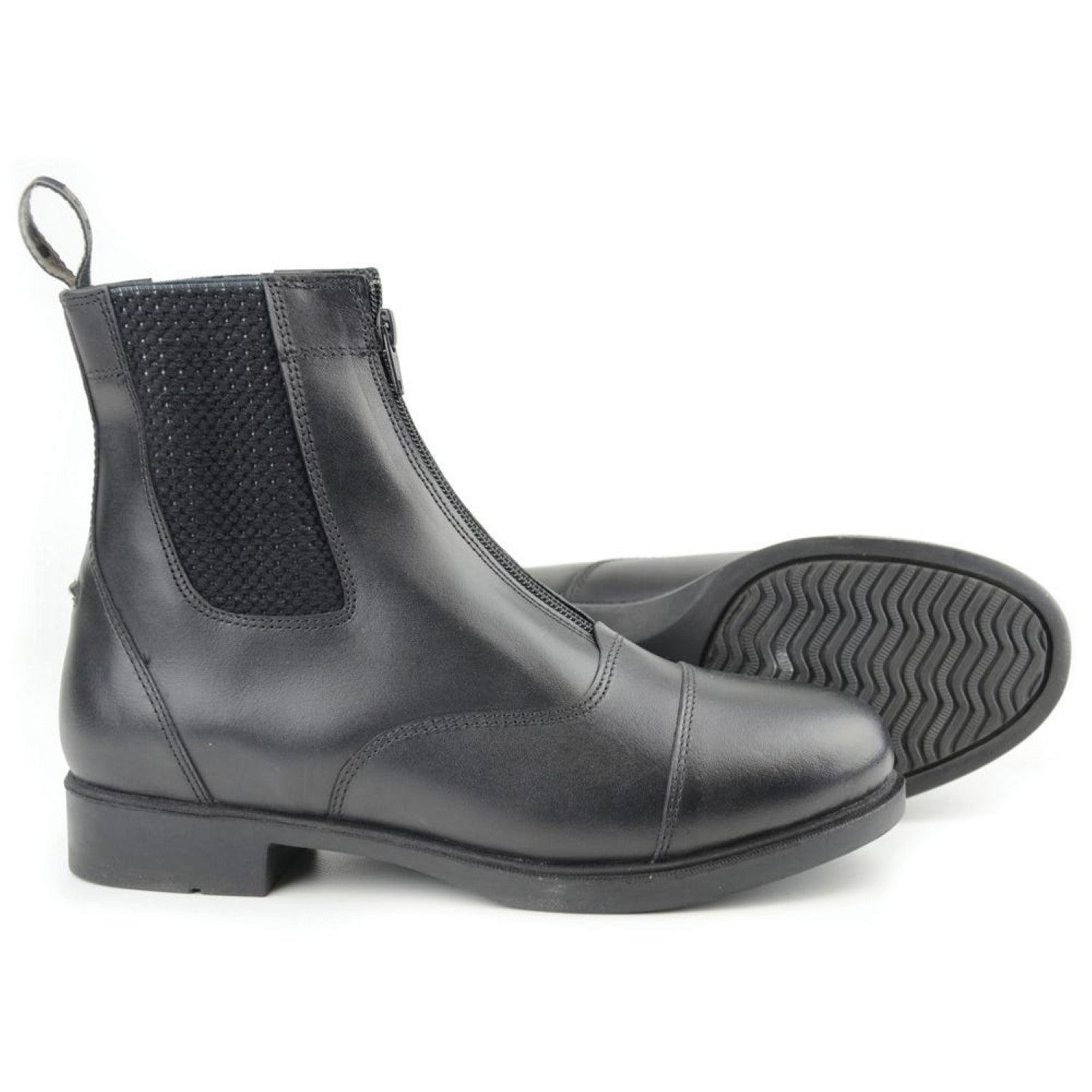 Hy Equestrian Canterbury Zip Jodhpur Boots Adult Black
