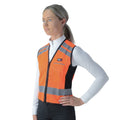 Reflector Waistcoat Pass Wide/slow By Hy Equestrian Orange