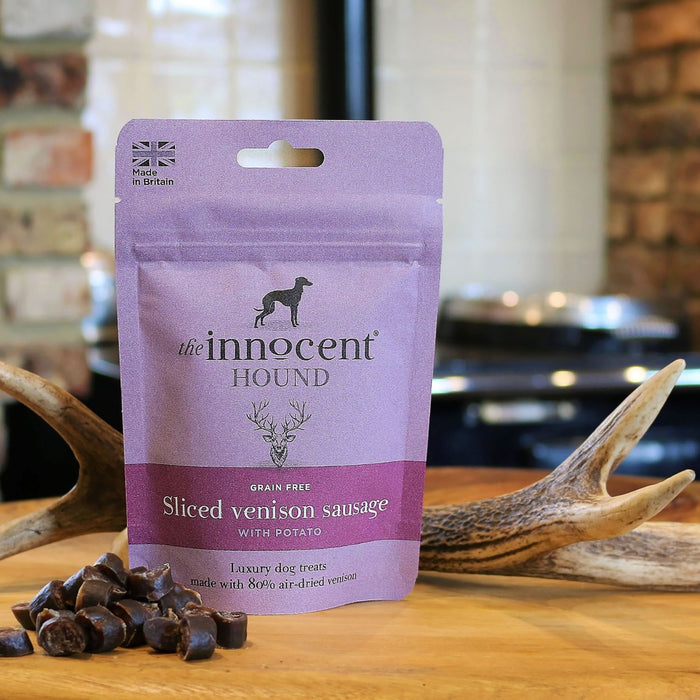 The Innocent Hound Sliced Venison Sausage with Potato Treats