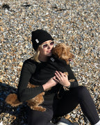 Black British Wool Dog Jumper