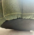 Luxury Forest Green Check Dog Bed with Removable Cushion – Handmade in Devon
