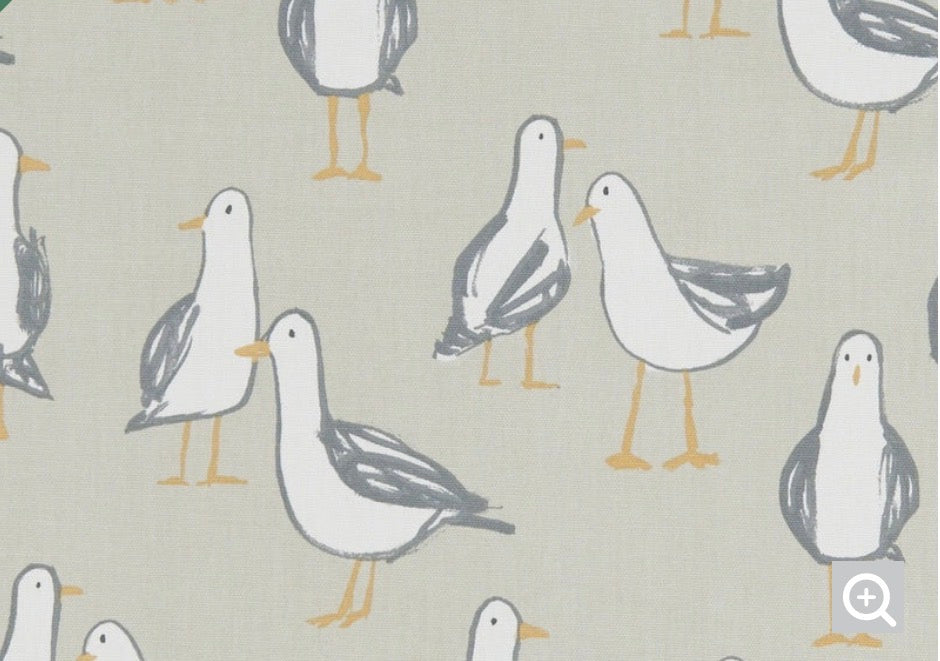 Harbour Birds | Seagull Dog Blanket | Luxury Handmade Reversible Sherpa Throw | Seasonal Pet Blanket UK | Customisable
