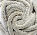 Luxury Black Frost Faux Fur Dog Blanket | Reversible with Soft Suede Backing