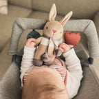 Baby Threads Taupe Bunny Rattle