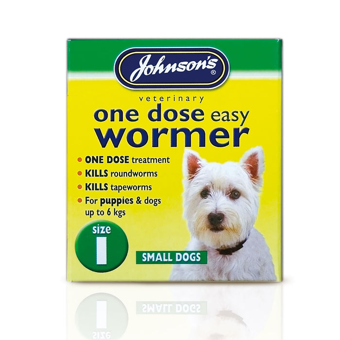 Johnson's Veterinary One Dose Wormer for Dogs Up to 6kg