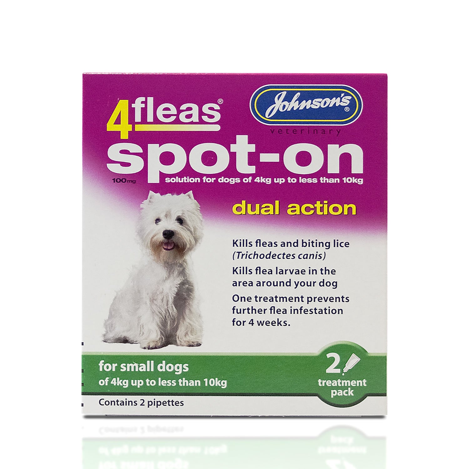 Johnson's Veterinary 4fleas Spot-on for Dogs 4-10kg