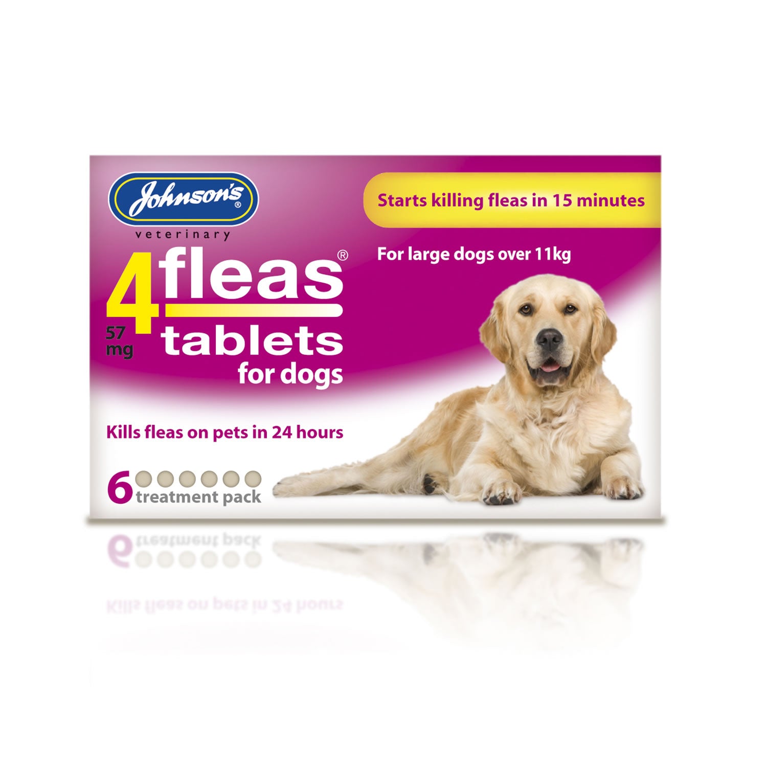 Johnson's Veterinary 4fleas Tablets for Dogs Over 11kg