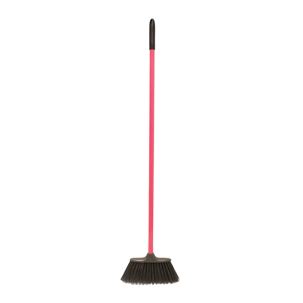 Red Gorilla Poly Yard Broom with Handle – Pink