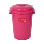 Red Gorilla Bin with Clip Lid 50L – Pink