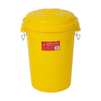 Red Gorilla Bin with Clip Lid 50L – Yellow