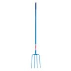 Red Gorilla 4 Prong Manure Fork Straight Handle – Blue