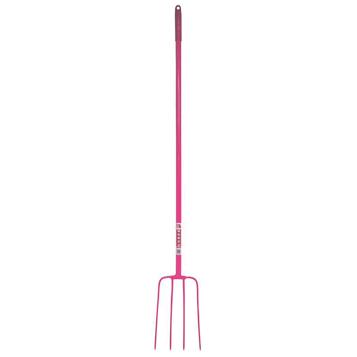 Red Gorilla 4 Prong Manure Fork Straight Handle – Pink