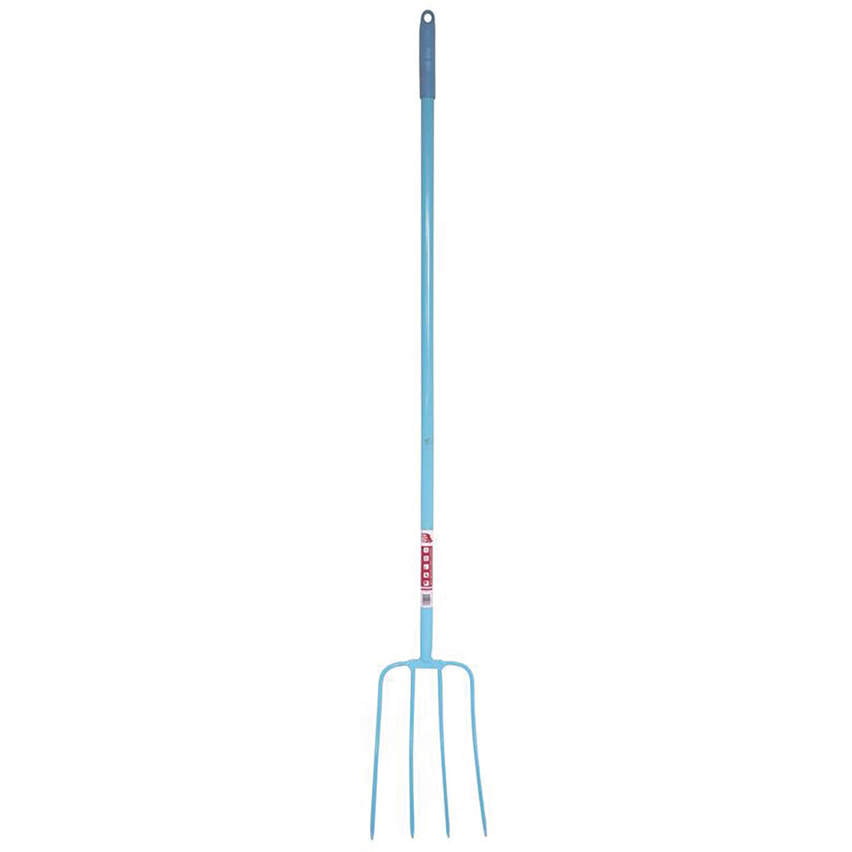 Red Gorilla 4 Prong Manure Fork Straight Handle – Sky Blue
