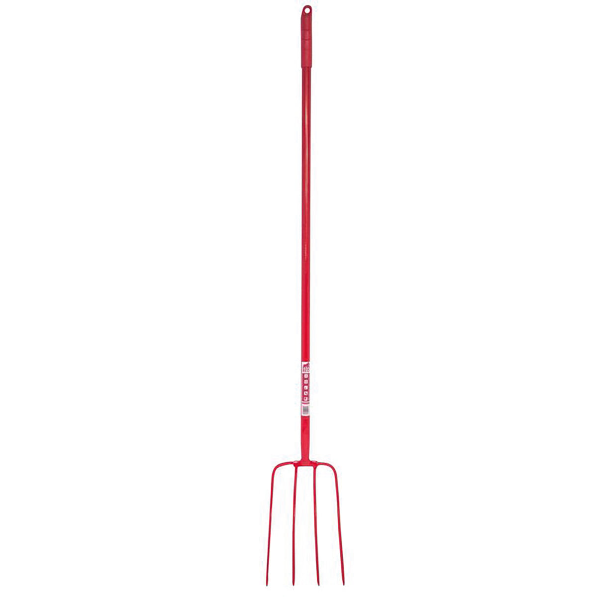 Red Gorilla 4 Prong Manure Fork Straight Handle – Red