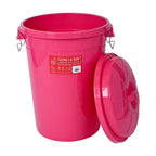 Red Gorilla Bin with Clip Lid 80L – Pink