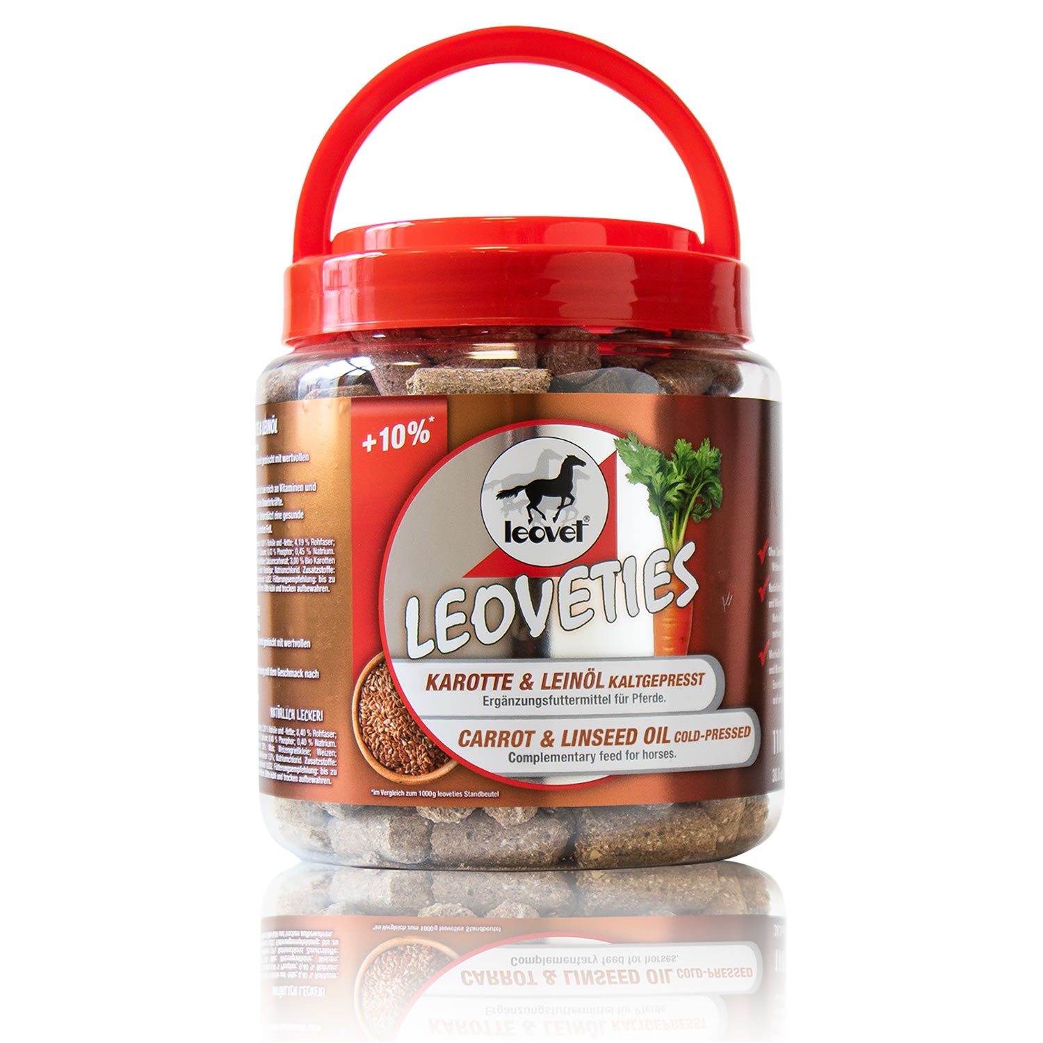 Leoveties Horse Treats Carrot & Cold-pressed Linseed