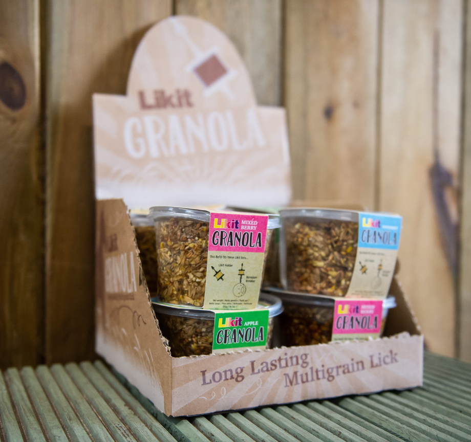 Likit Granola in a Likit Holder