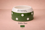 Personalised Ear-Free Cocker Spaniel Dog Bowl – Handmade Ceramic Bowl