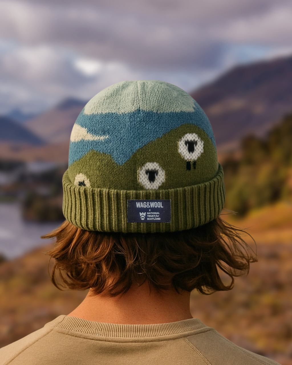 Sheep Beanie Hat in British Wool