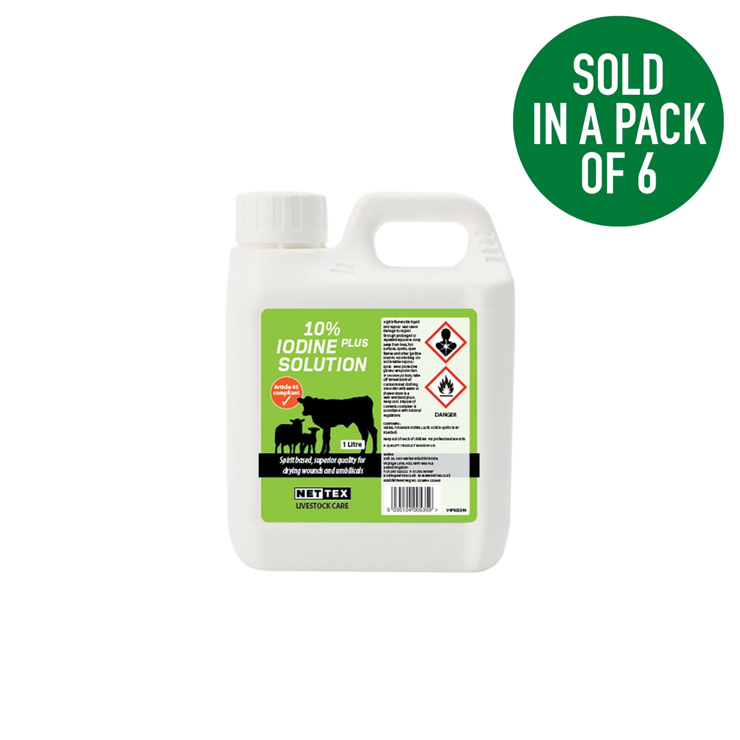 Nettex Agri Iodine 10% Plus Solution
