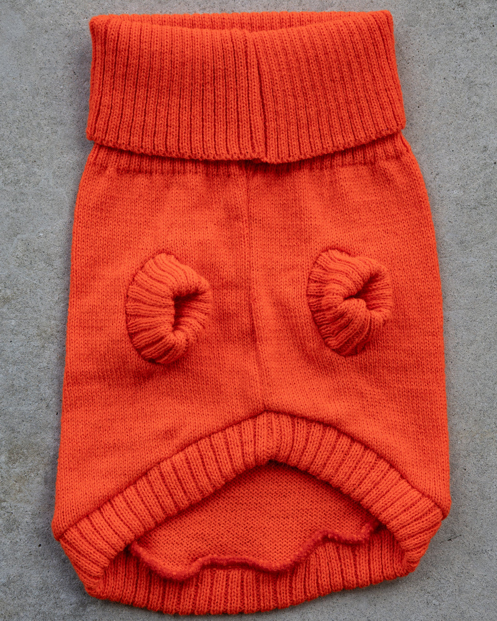 Lava Orange British Wool Dog Jumper