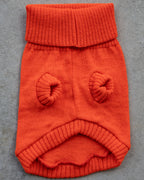Lava Orange British Wool Dog Jumper