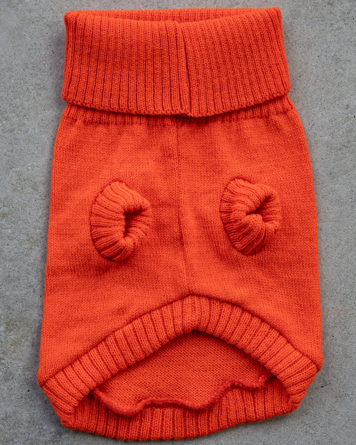 Lava Orange British Wool Dog Jumper