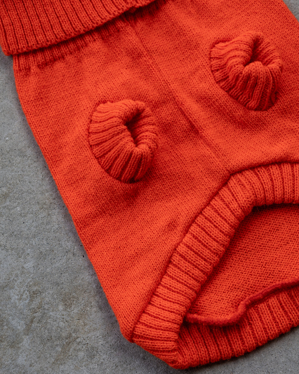 Lava Orange British Wool Dog Jumper