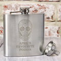 Personalised Sugar Skull Hip Flask