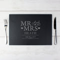 Personalised Mr & Mrs Slate Placemat