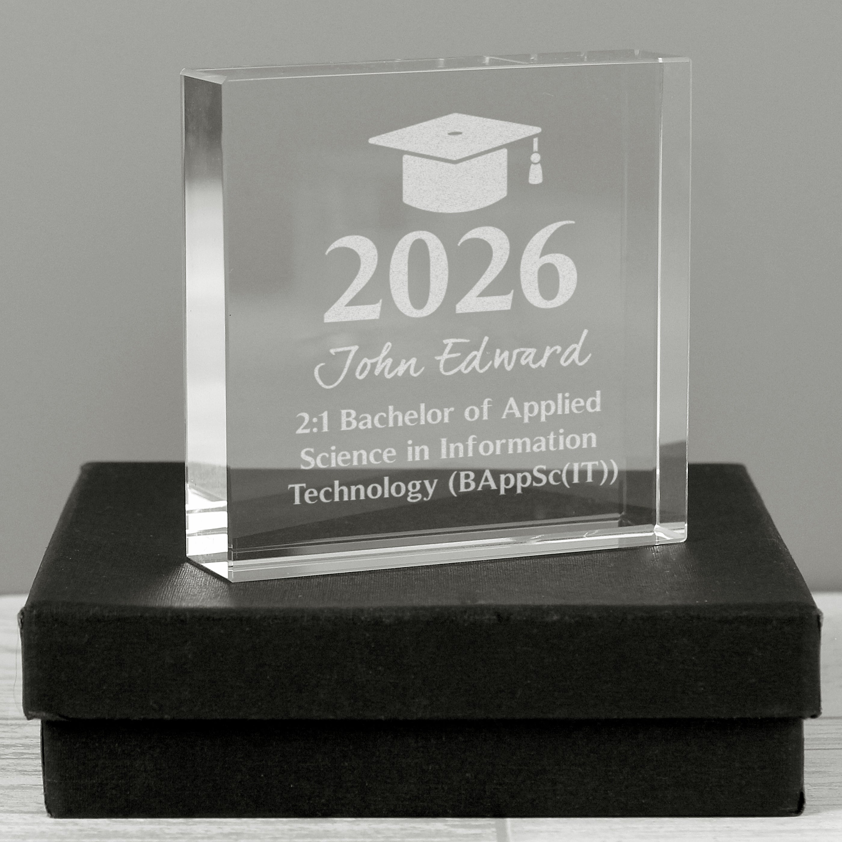 Personalised Graduation Crystal Token