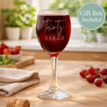Personalised Age & Name Wine Glass
