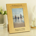 Personalised Formal 6x4 Oak Finish Photo Frame