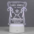 Personalised Trophy LED Colour Changing Night Light