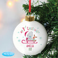 Personalised Tiny Tatty Teddy My 1st Christmas Sleigh Bauble