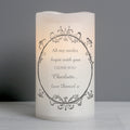 Personalised Ornate Frame LED Candle