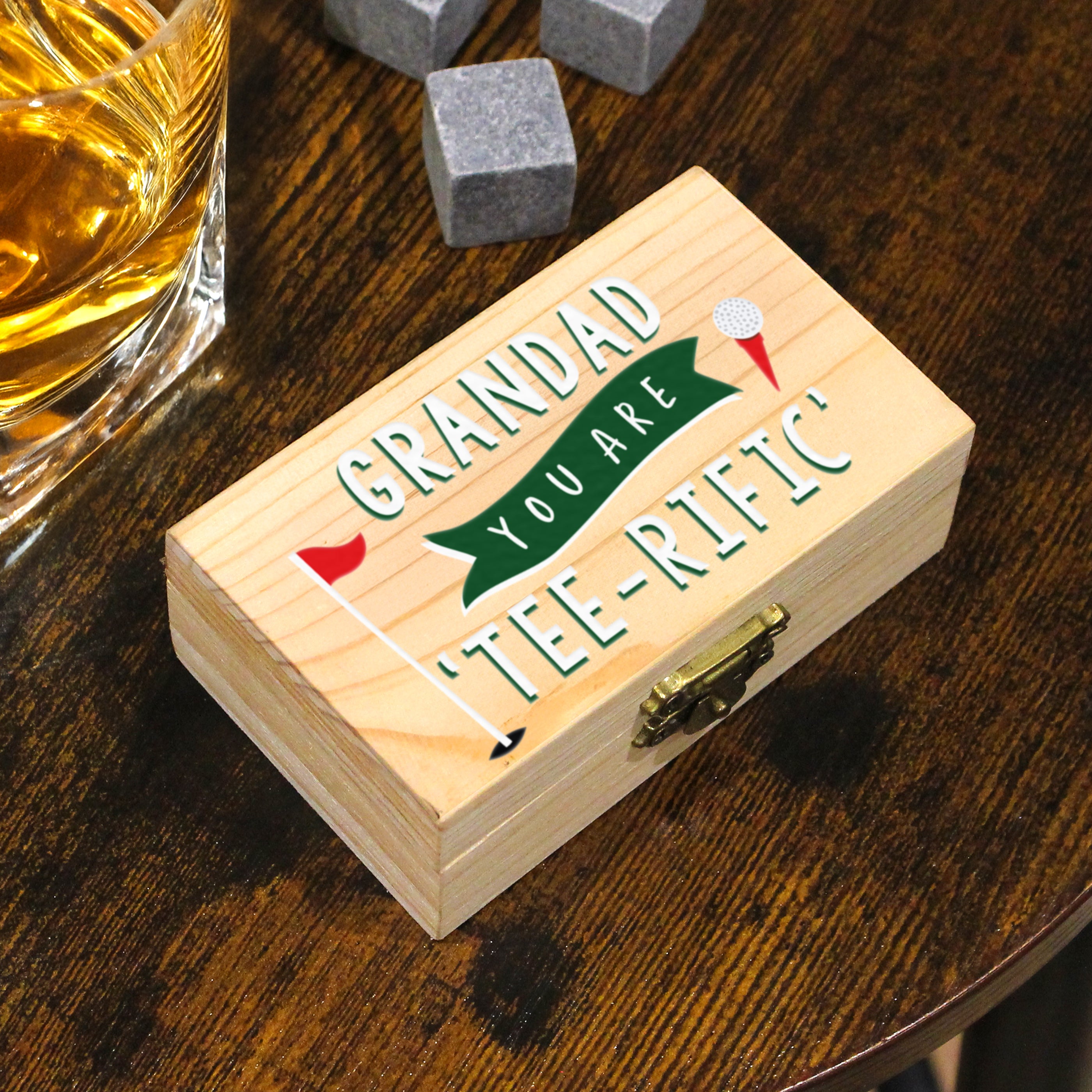 Personalised Golf Whisky Stones