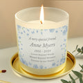 Personalised Memorial Forget Me Not Candle Jar
