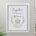 Personalised Home White Poster Frame