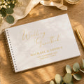 Personalised Off White Wedding Guest Book