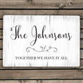 Personalised Rustic Metal Sign